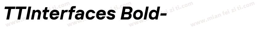 TTInterfaces Bold◆字体转换